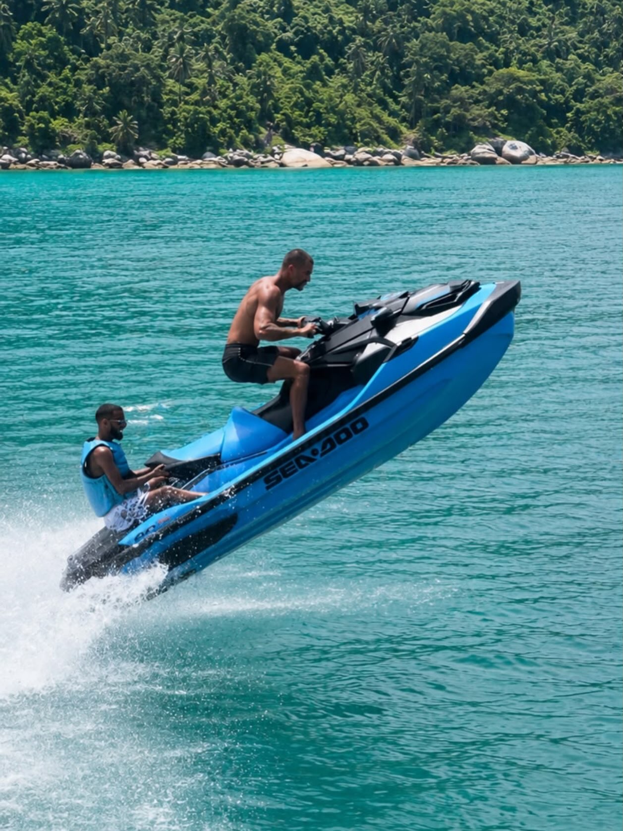 Sea-Doo jet ski riding the turquoise water off Koh Samui